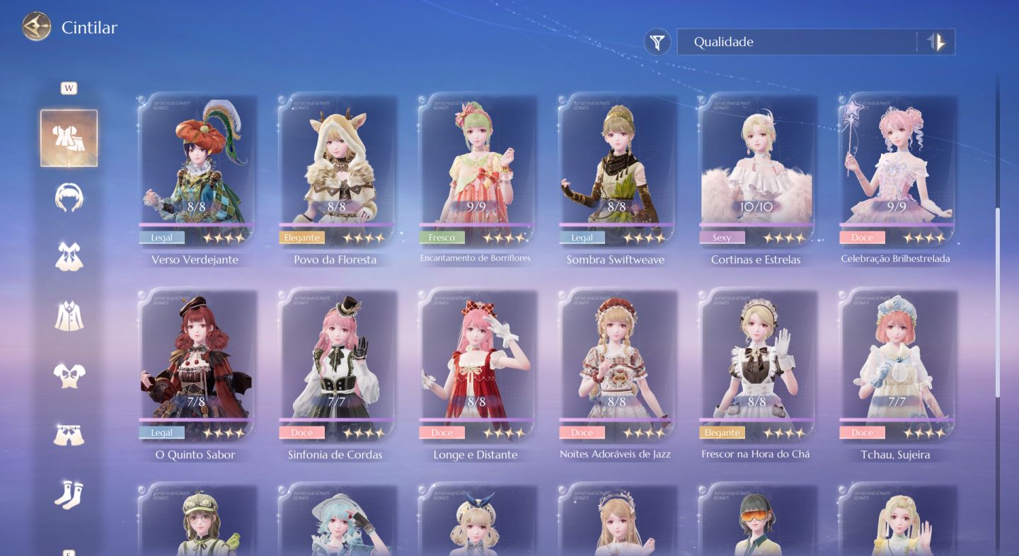 Conta Infinity Nikki | Servidor Americano | 3 Looks 5 estrelas Completos