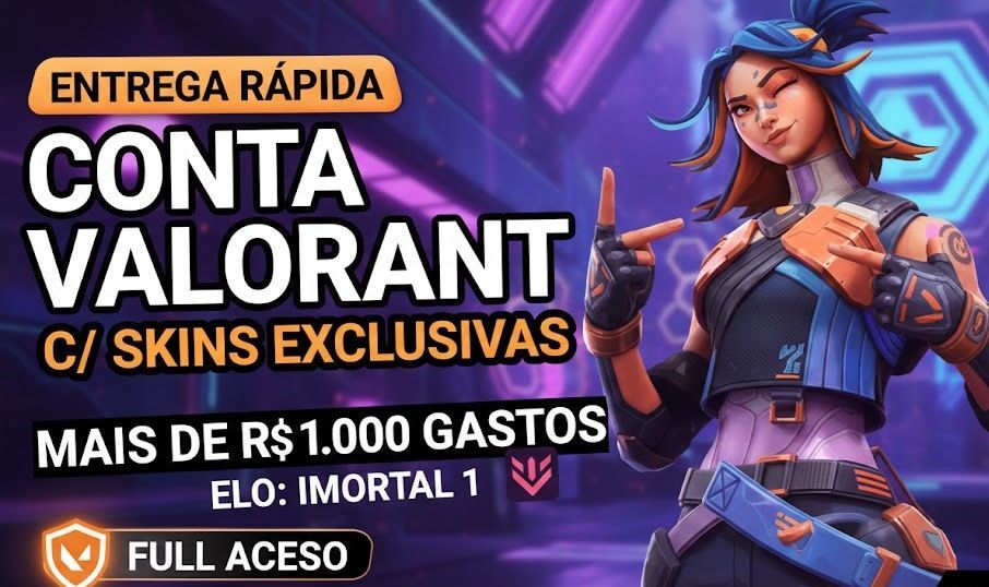 CONTA VALORANT | KARAMBIT + VANDAL + PHANTOM | IMORTAL