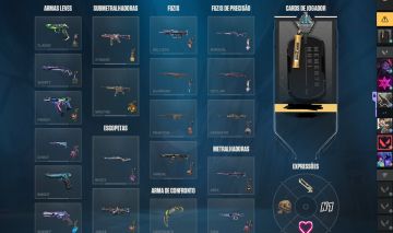 CONTA VALORANT VARIAS SKINS, FULL-INFO