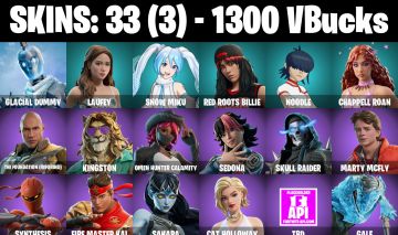 33 Skins GLACIAL DUMMY | SNOW MIKU | SKULL RAIDER | synthesis | 1300 VB