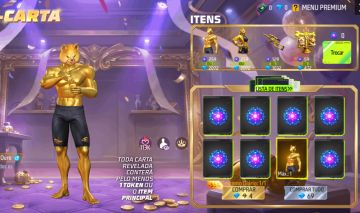 CONTA FREEFIRE FULL ACESSO CONJUNTO CATIORÃO DE OURO