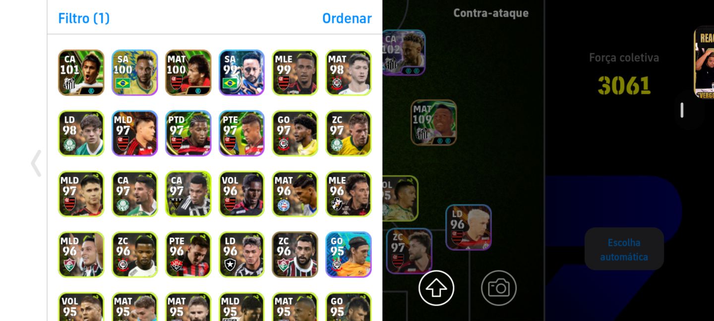 CONTA BRABA DE EFOOTBALL MOBILE