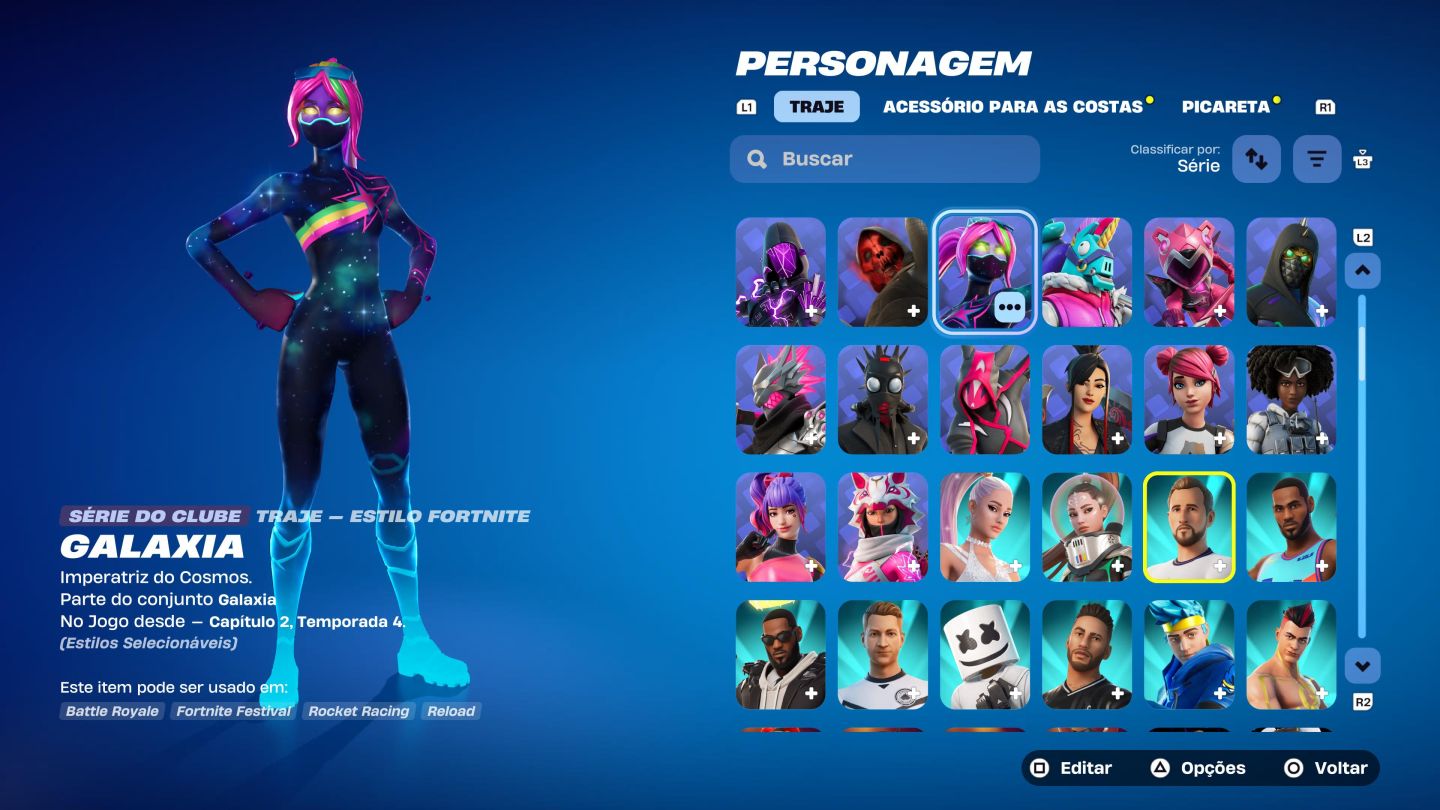 CONTA FORTNITE: 242 SKINS + 184 PICARETAS | KRATOS PS5 + MACHADO DO KRATOS