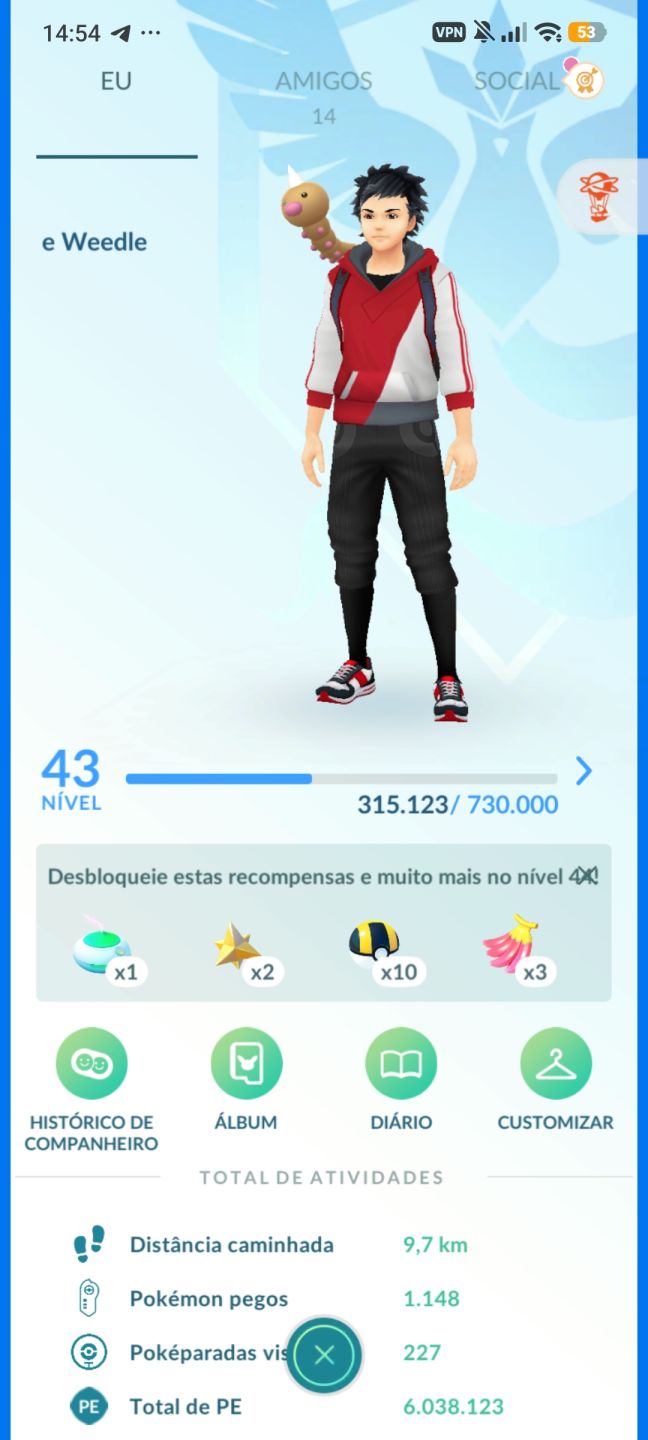 CONTA POKÉMON GO NÍVEL 43 | MEWTWO PURIFICADO 100% | GARCHOMP SHINY 100% (SHUNDO