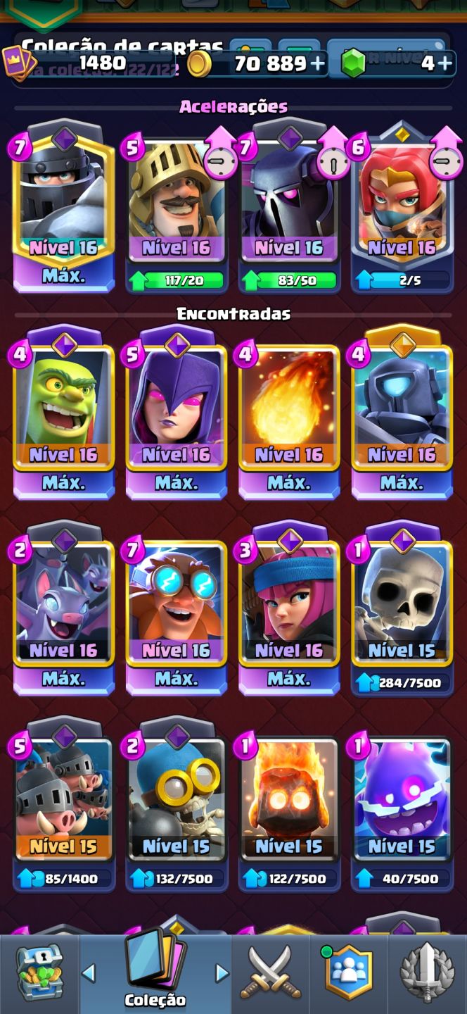 Venda de conta Clash Royale