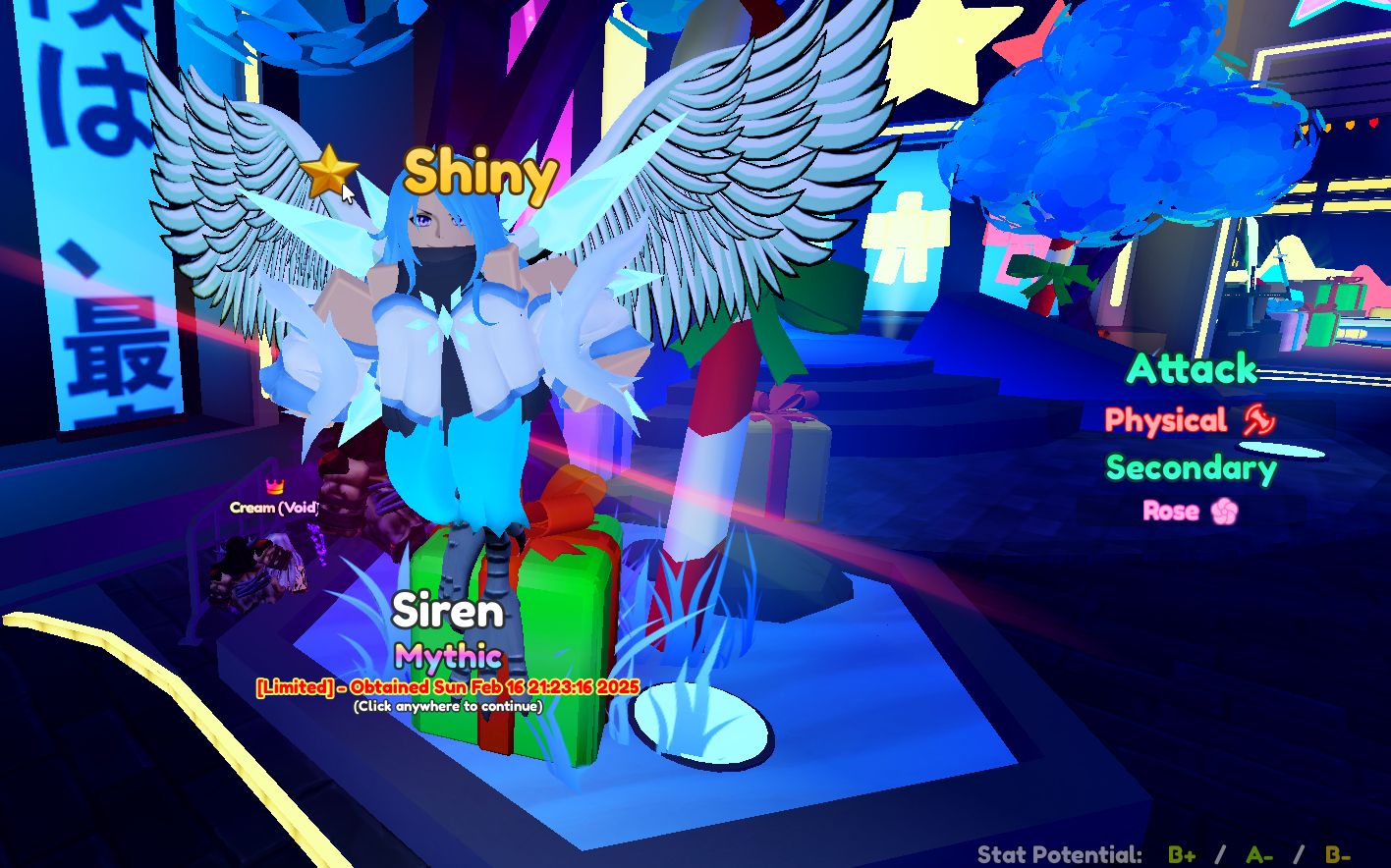 CONTA COM UNIQUE SHINY CREAM + DARKMAGE EVO CELESTIAL + SIREN SHINY!!