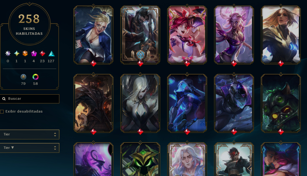Conta LOL Full Champs e Valorant Jinx Exaltada (2017)