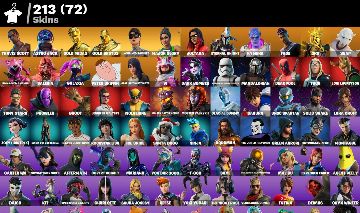 Conta Fortnite com Travis Scott, Pode rir, Bate-cabeça, T800, 213 +skins.
