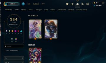 CONTA DO LOL COM 234 SKIN - 2 ULTIMATES - ICONES DE 2013+