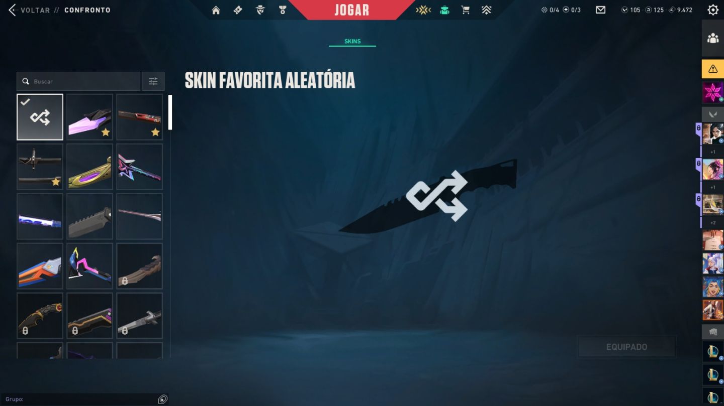 CONTA VALORANT BRABA COM MUITA SKIN