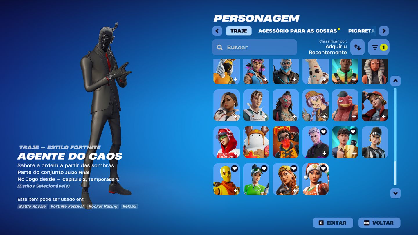 CONTA FORTNITE+RED DEAD NA EPIC E ETC