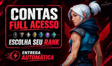 CONTA VALORANT LEVEL 20 FULL ACESSO / ESCOLHA SEU RANK