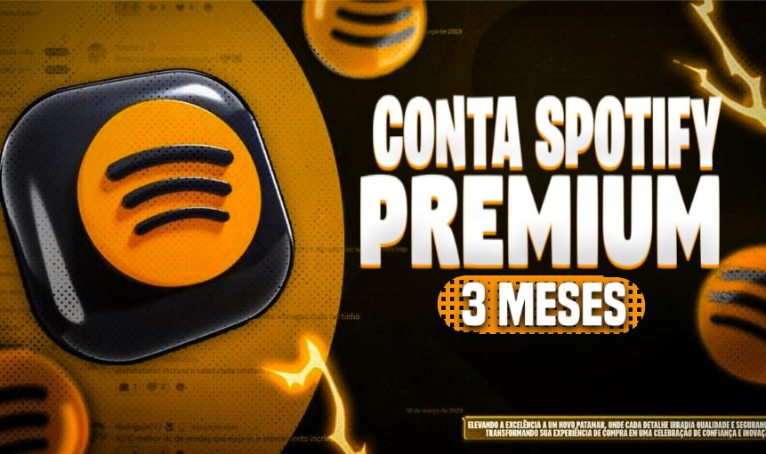 CONTA SPOTIFY PREMIUM (3 MESES DE PRMIUM) GARANTIA TOTAL!