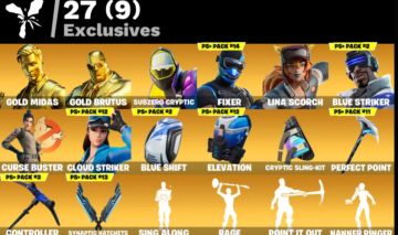 CONTA DE FORTINITE PRA IR RAPIDO COM 98 SKINS C/ BLUE STRIKER CALAMITY E MUITO++