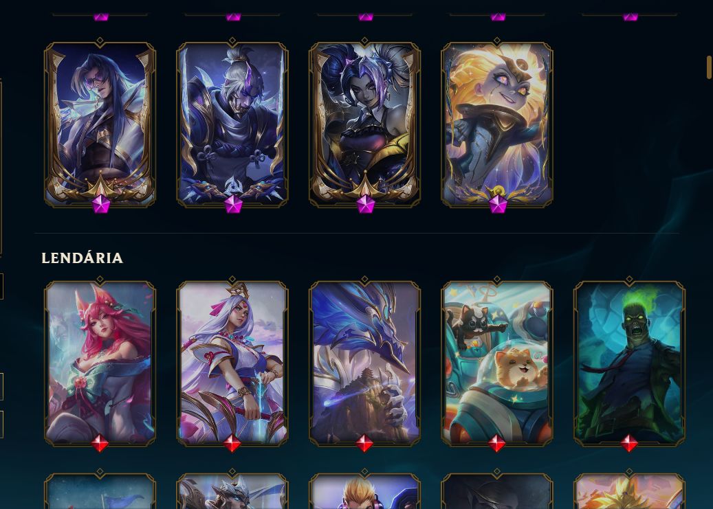 CONTA LOL JINX EXALTADA+YASUO EMISSÁRIO DA ESCURIDAO+548 SKINS