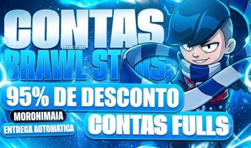 CONTAS COM 5K, 10K, 20K, 30K, 40K, 50K E 60K TROFÉUS/BRAWLERS [95% DE DESCONTO]