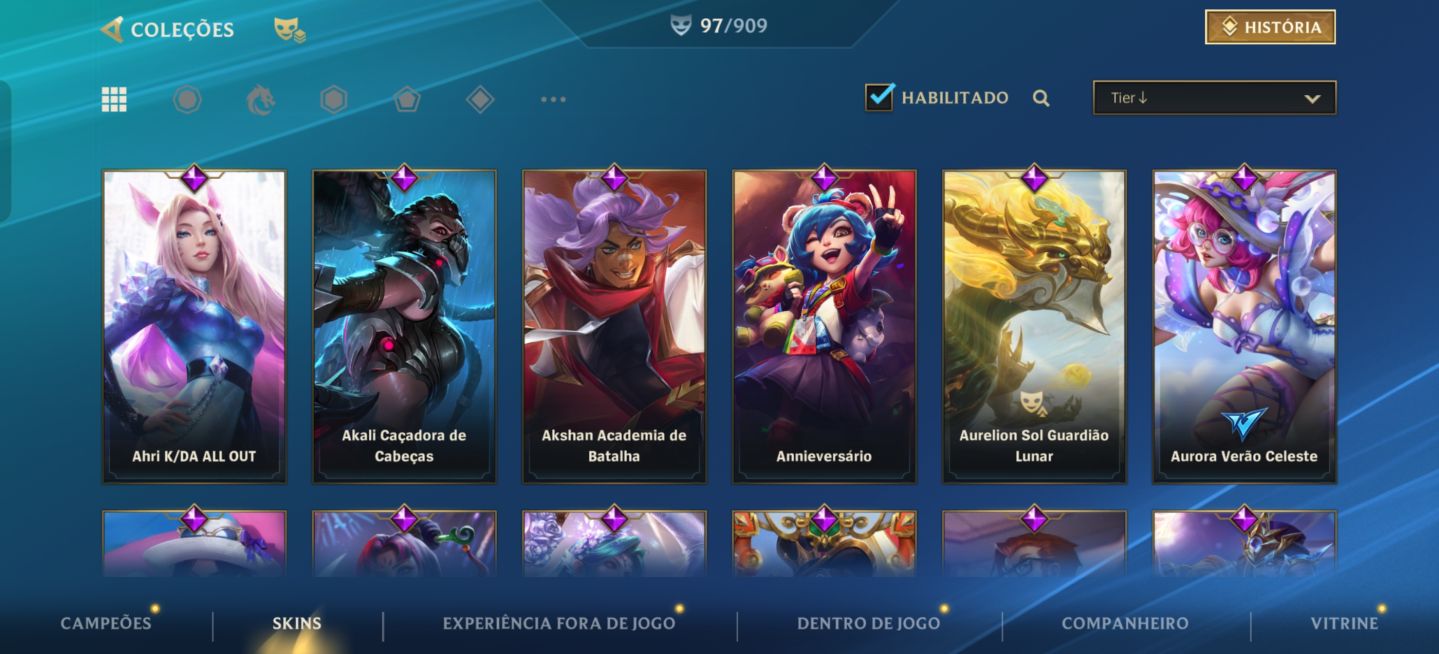 Conta a valor de desapego