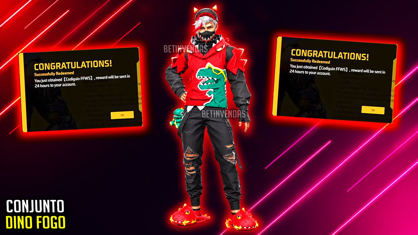 [PROMOÇÃO] CÓDIGOS RAROS FF - TERROR NOTURNO DINO FOGO CODIGUIN BARATO FREE FIRE