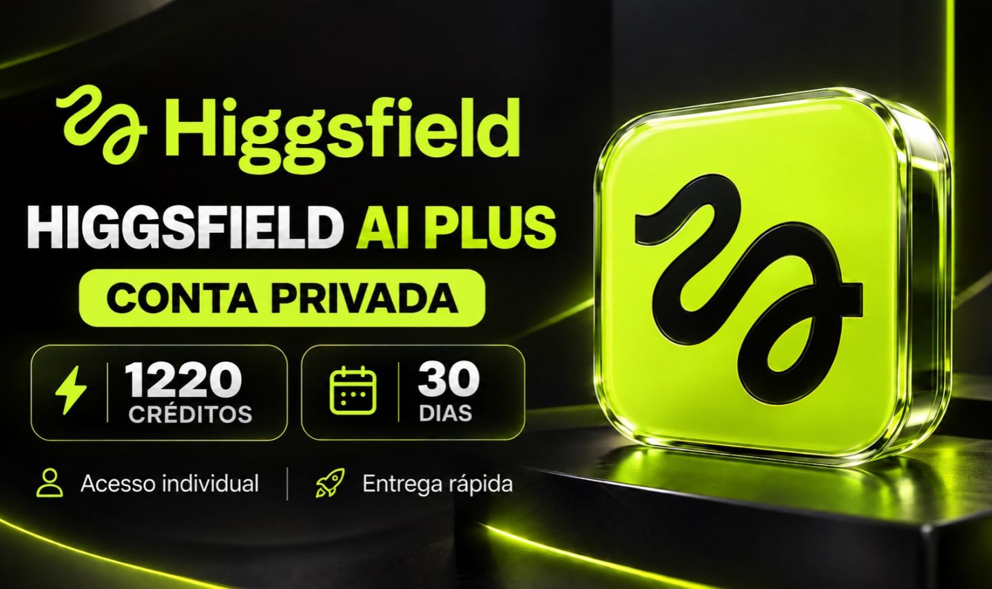 Higgsfield AI Plus | Conta Privada | 1220 Créditos | 30 Dias