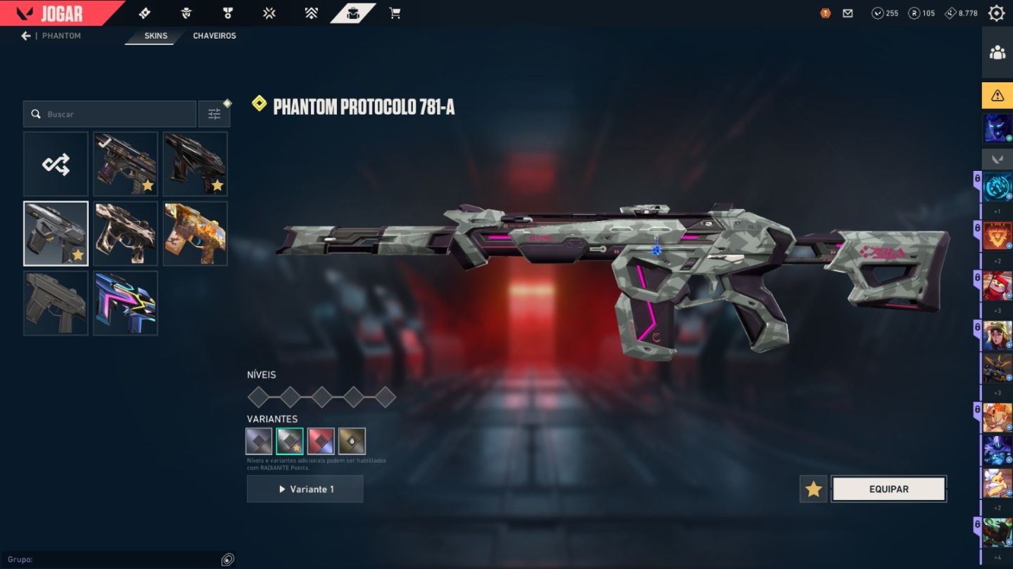 Conta diamante valorant