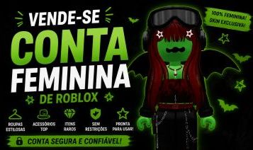 Conta feminina no ROBLOX!!!