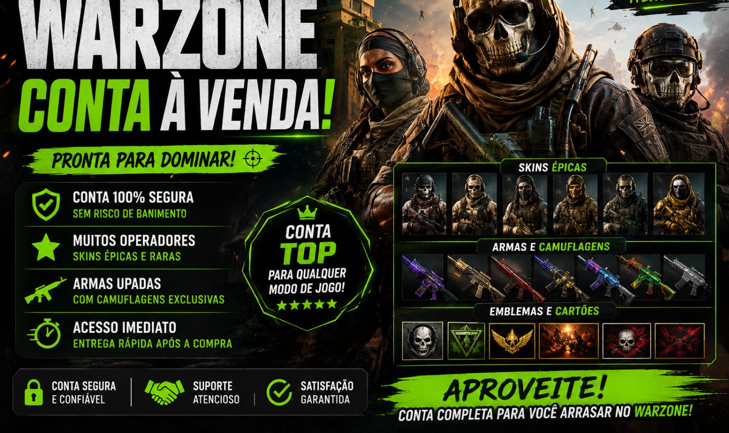 Conta de call of duty warzone