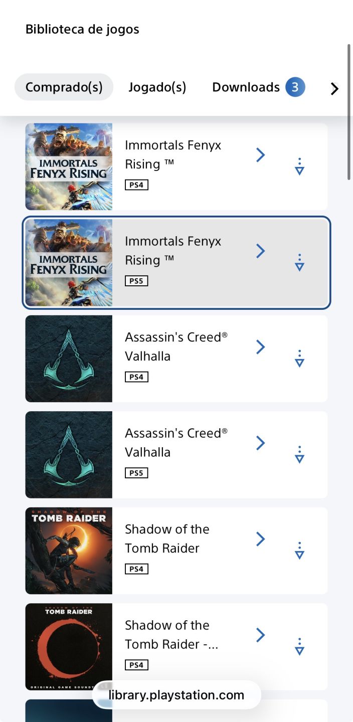 Conta PlayStation (PS4 e PS5) com diversos jogos