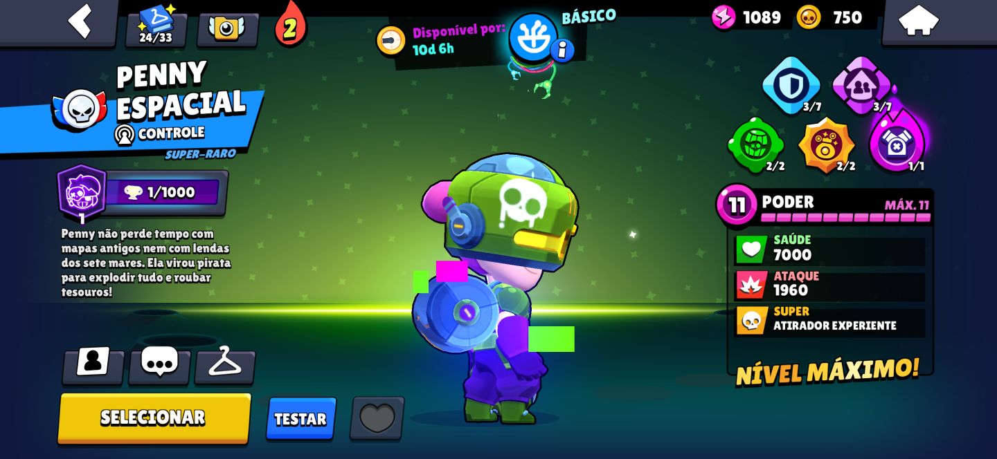 (PRA HOJE!)CONTA BRAWL STARS COM A SKIN MAIS RARA DO JOGO QUASE FULL 77K TROFEUS