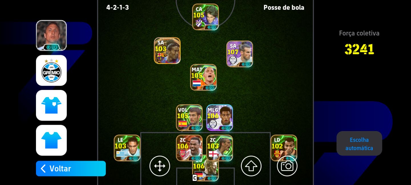 Conta eFootball 3241 | Elenco 103+ | Jogadores Especiais