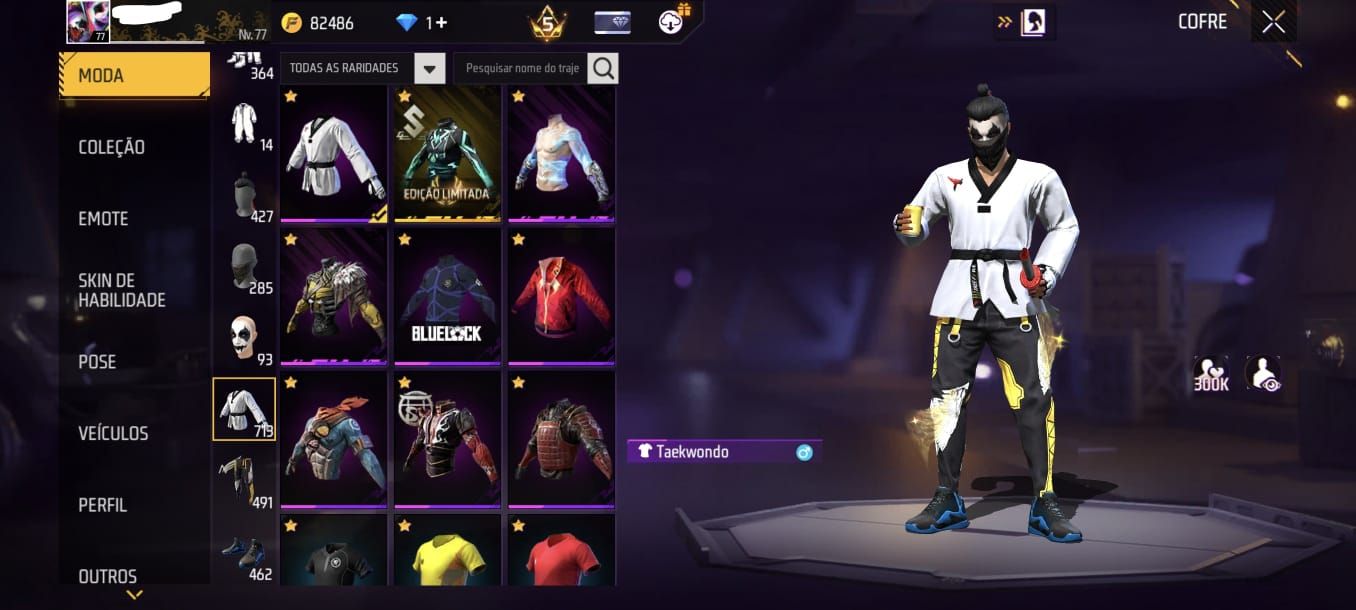 CONTA FREE FIRE SUPER COMPLETA - FULL MANDELA - 27 PASSES ANTIGOS