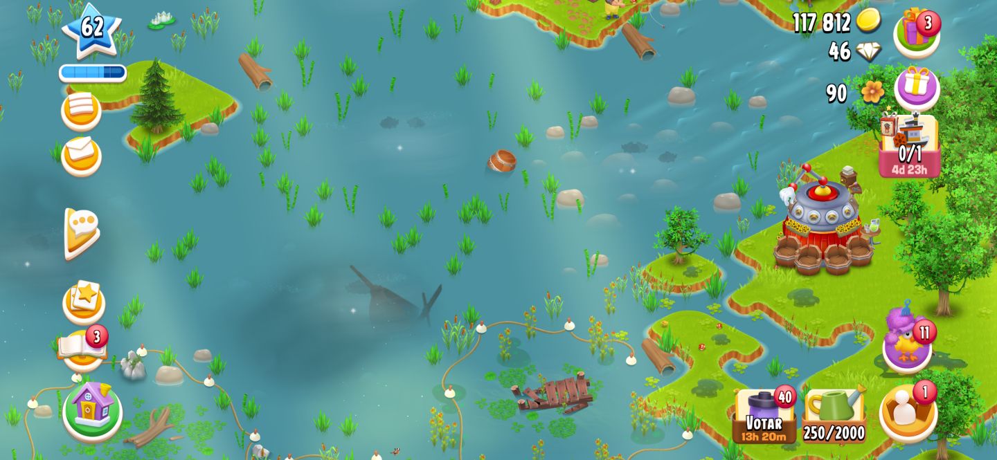 CONTA DE HAY DAY LVL 62 | TODOS OS ANIMAIS LIBERADOS | 30/ 50 máquinas