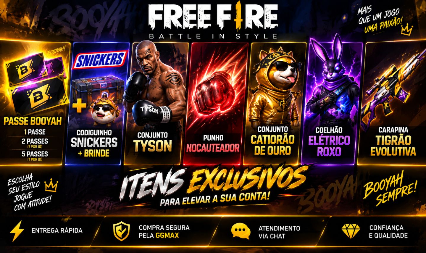 [ MAIS BARATO | MAIS VENDIDO ] PASSE BOYAAH PREMIUM FREE FIRE | CODIGUINHOS ON