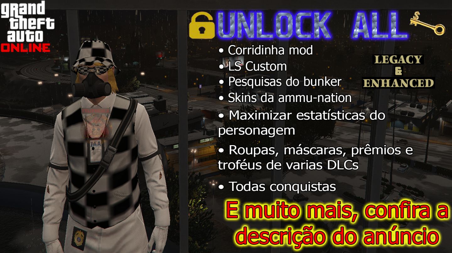 UP COMPLETO + DINHEIRO NA SUA CONTA LEGACY E ENHANCED | GTA Online [PC]