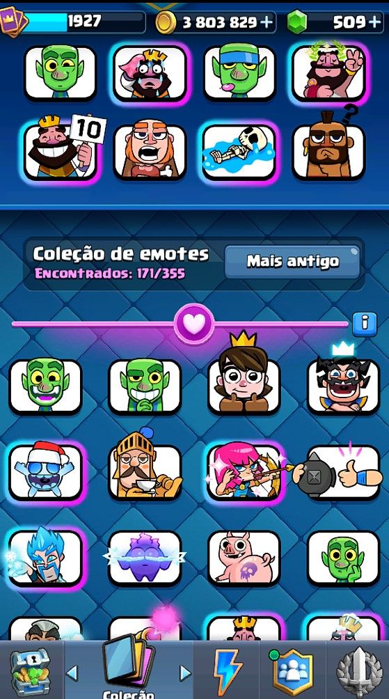 CONTA DE CLASH ROYALE | 13K TROFEUS 17 EVOLUÇÃO E 3 HEROI COM MAIOR CAMPEÃO |
