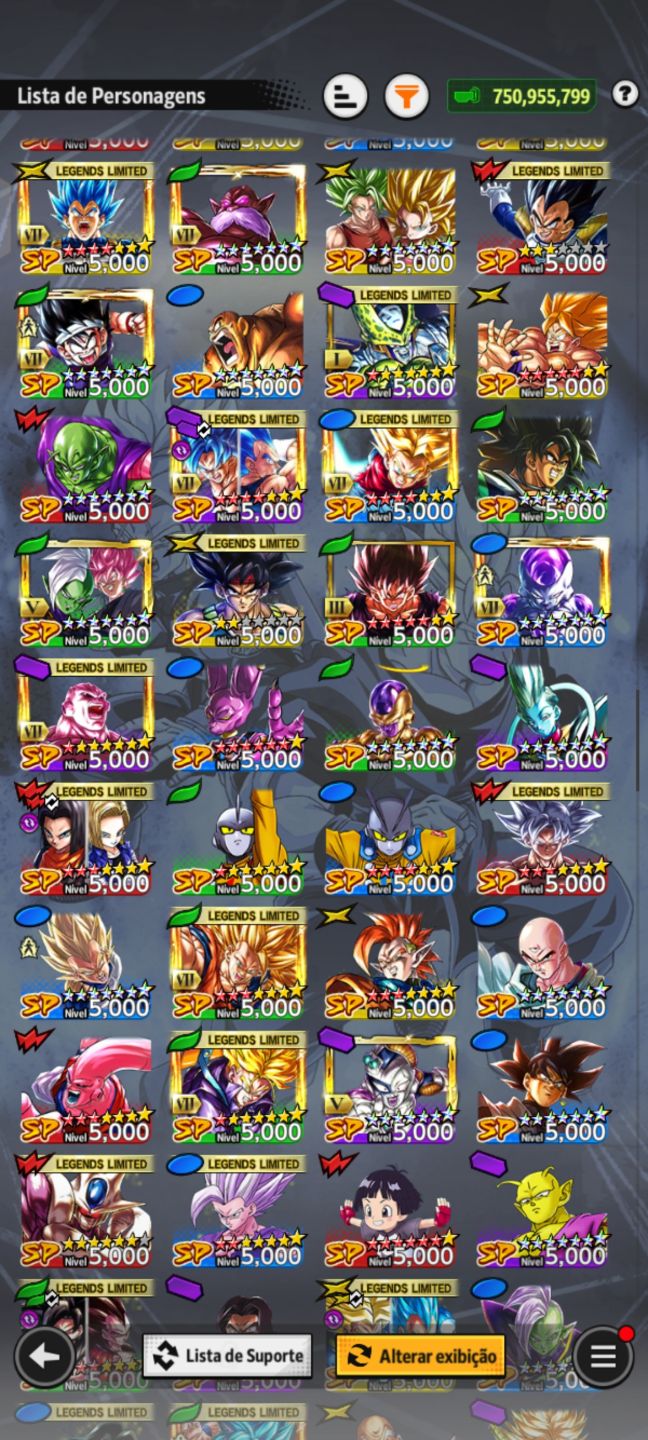 CONTA DRAGON BALL LEGENDS À VENDA