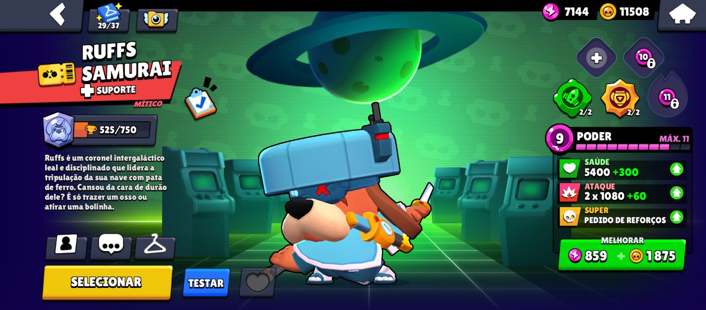 CONTA RARA DE BRAWL STARS COM MUITAS SKINS DE PARCERIA