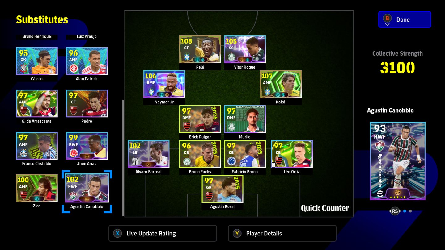 Conta Efootball Xbox / Pc Microsoft - 3352- 22 BigTime +100 Épicos + 46 ShowTime