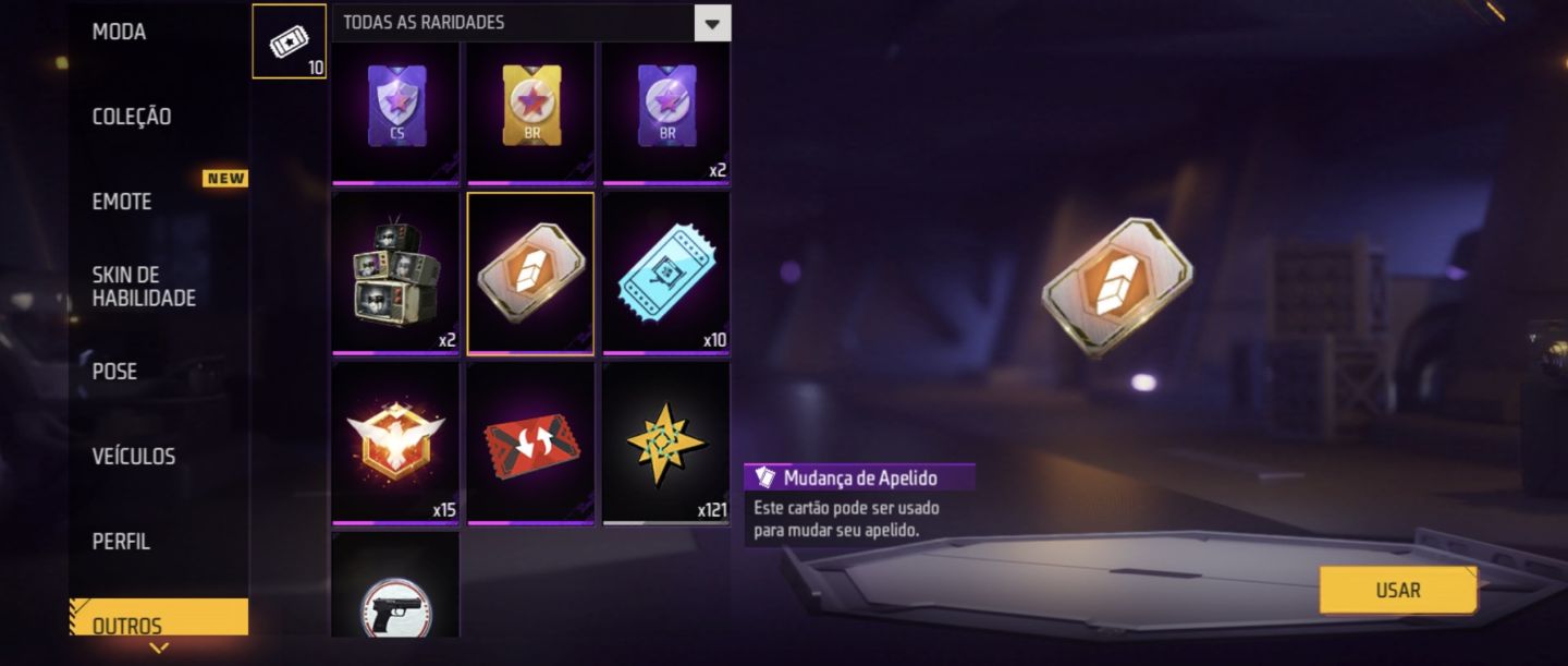 Conta de Free Fire com Skin do Naruto !!