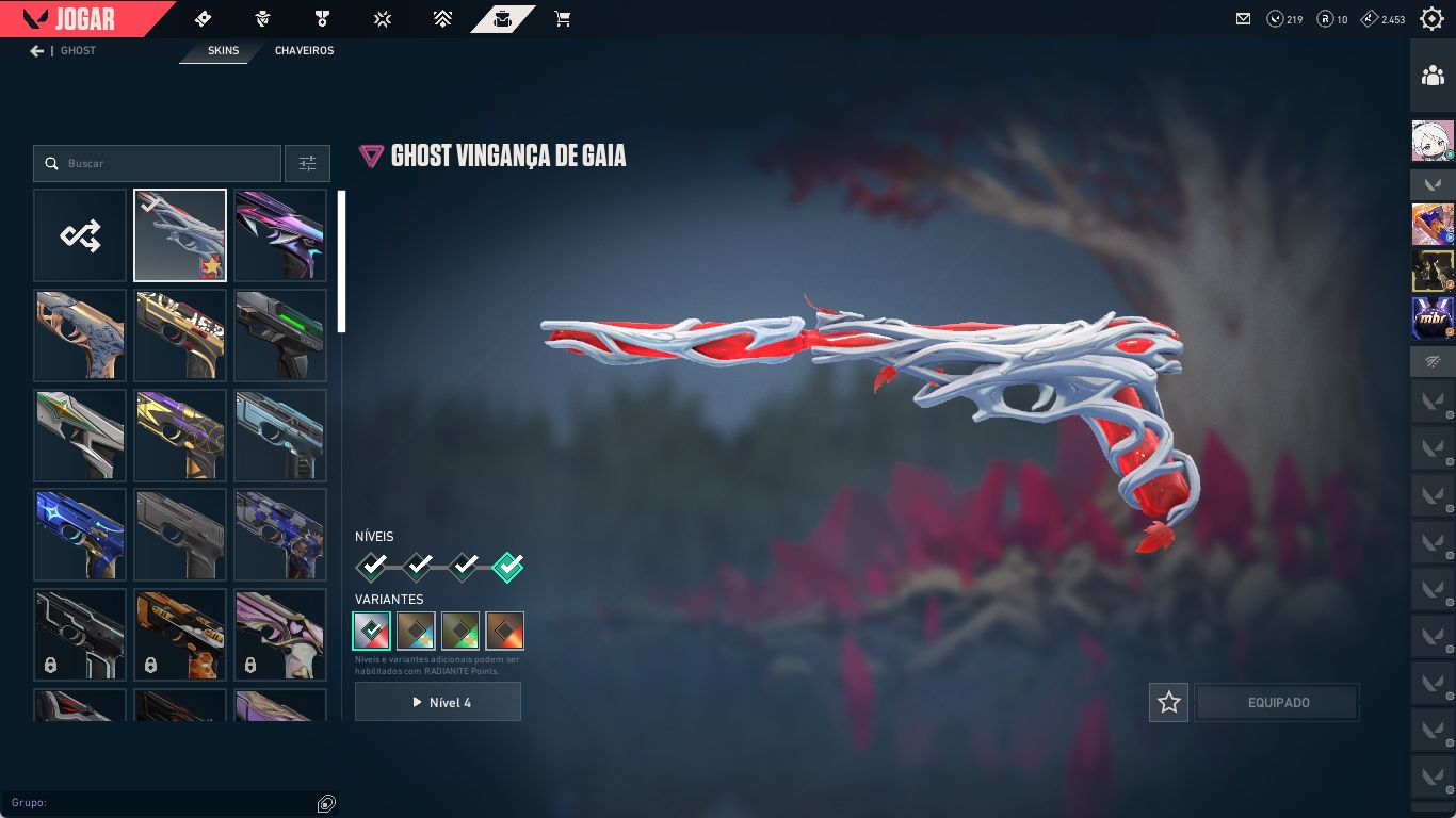 VALORANT Diamante | Nível 334 | +30 Skins | Kuronami, RGX e Facas Premium