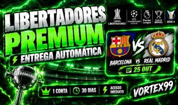 LIBERTADORES PREMIUM 4K+ PREMIER LEAGUE | 30 DIAS| 1 TELA ENTREGAR AUTOMÁTICA