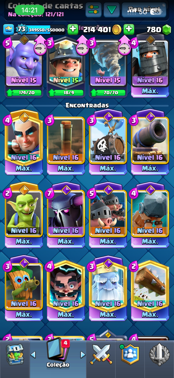 CONTA CLASH ROYALE META 12500 TROFÉUS