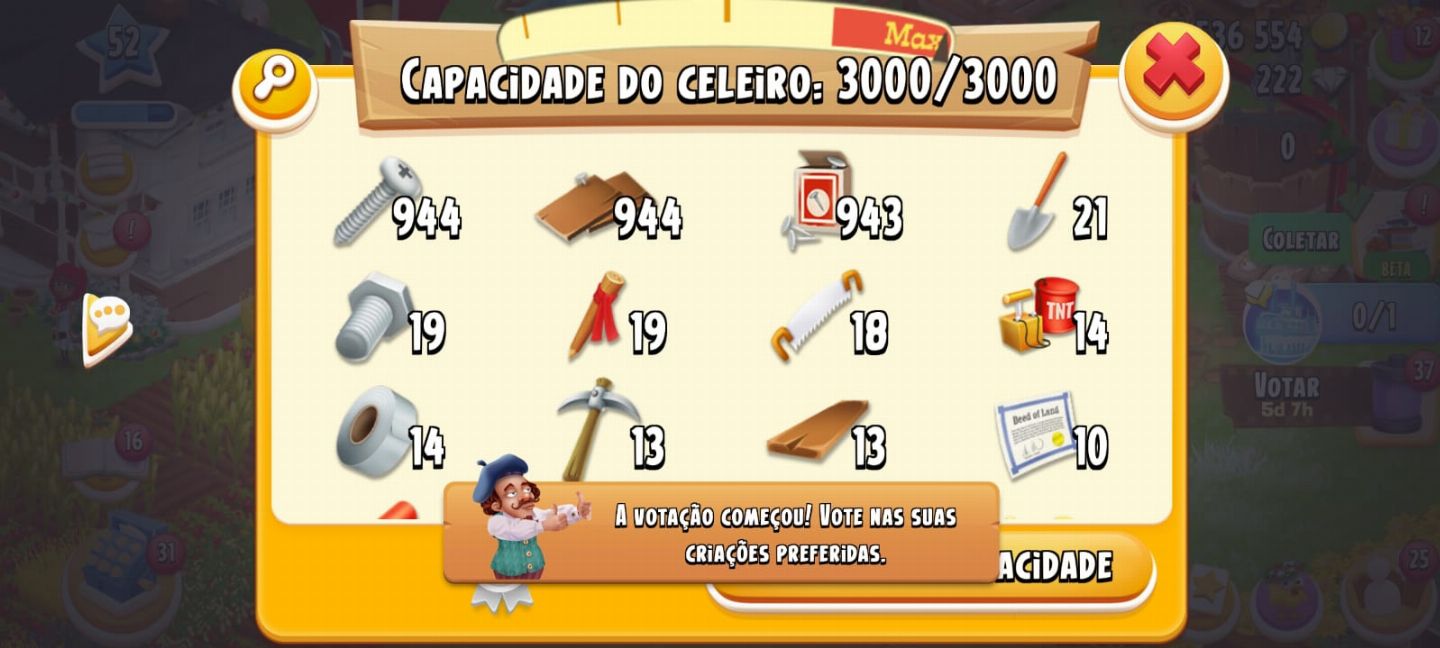 CONTAS - HAY DAY FAZENDAS 5 ESTRELAS - MELHOR PREÇO
