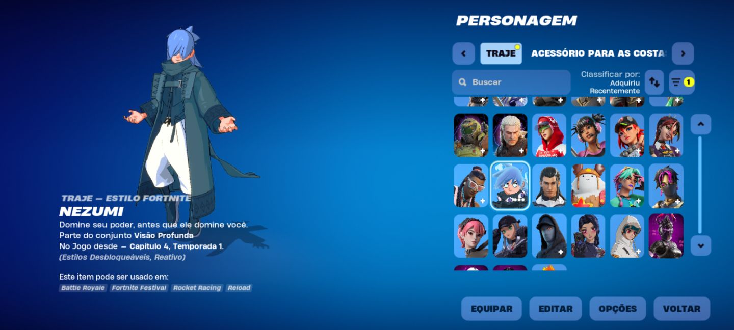Conta epic games e fortnite com várias skins/ Power Rangers