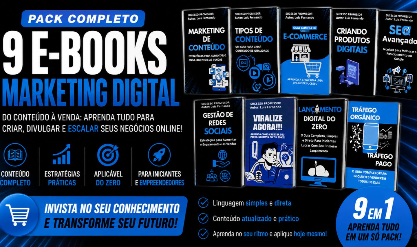 9 E-books para Começar no Marketing Digital do Zero