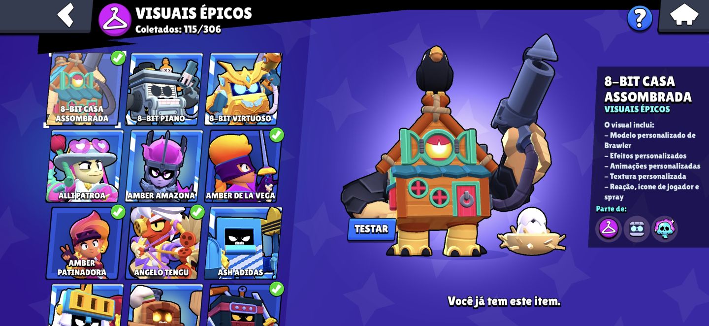 CONTA DUPLA BRAWL STARS (107/108) + CLASH ROYALE (ARENA 24)-FULL ACESSO|MESMO ID