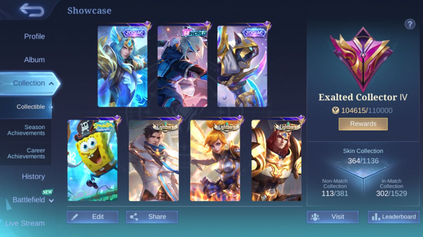 Conta Mobile Legends - LEGEND Franco / 3 ANNUAL-STAR / Franco 1,2k Partidas