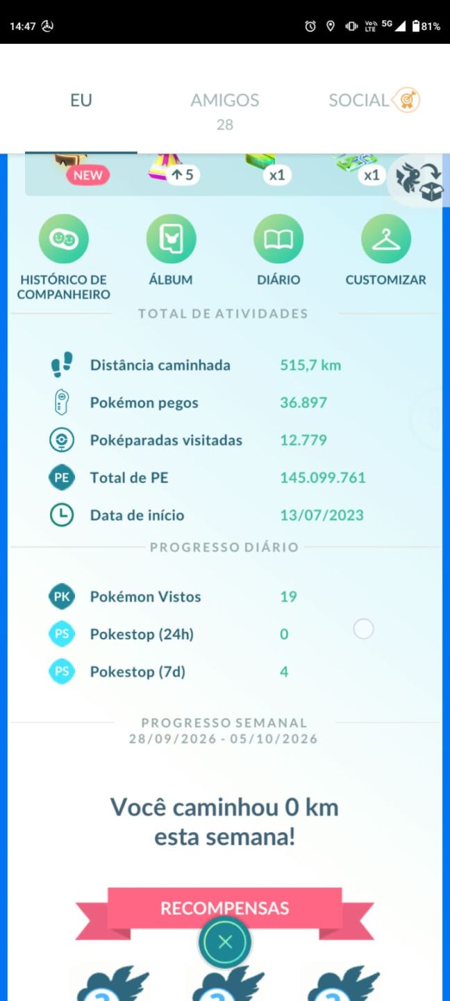 Conta Pokémon GO LV.72