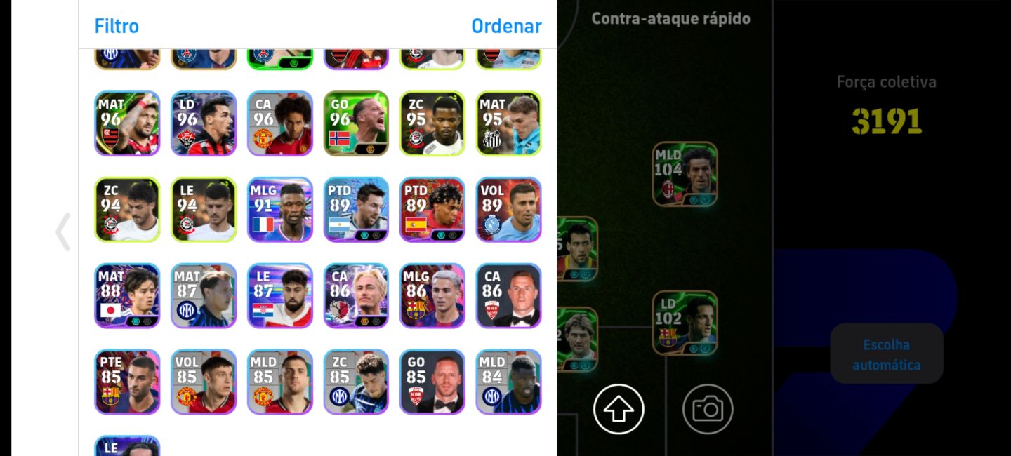 Conta efootball para divisão 3190