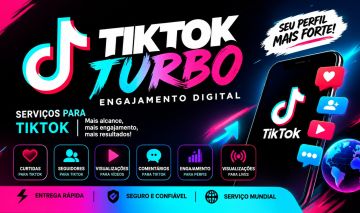 TikTok Turbo | Curtidas, Seguidores, Visualizações e Engajamento