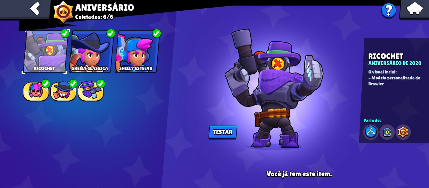 Conta c/Shelly 2019, Rico 2020, Shelly 2022 +11k troféus